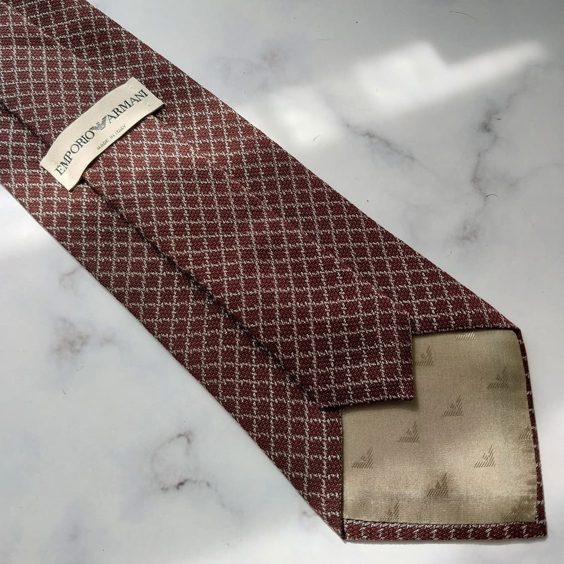 엠포리오 아르마니 실크&울 다이아 넥타이 9.9cm A+등급 K1140
 상품이미지7