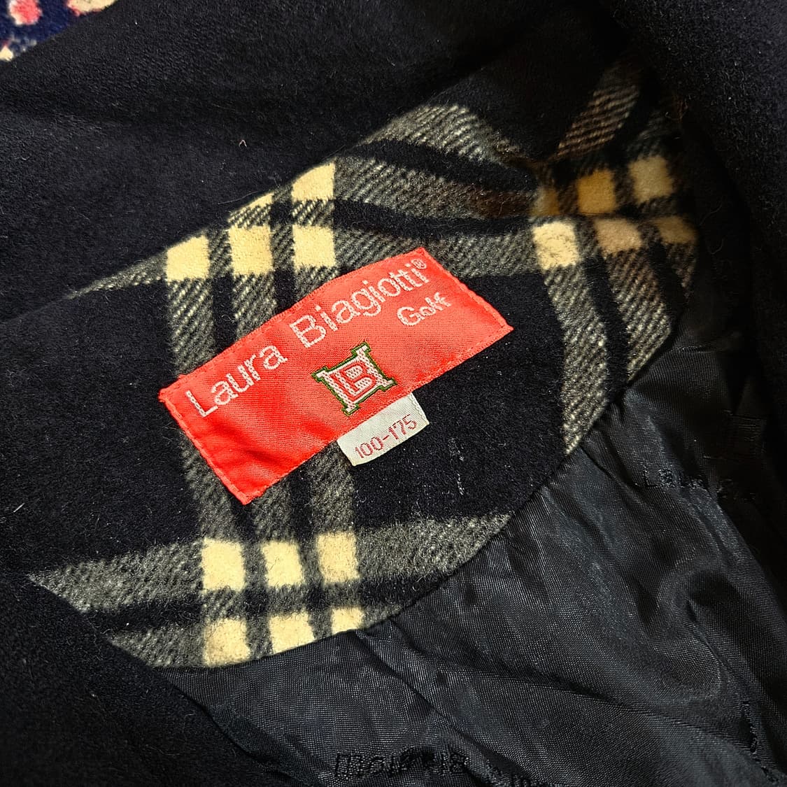 라우라비오지아티 빈티지 플란넬 체크 자켓 100 상품이미지6