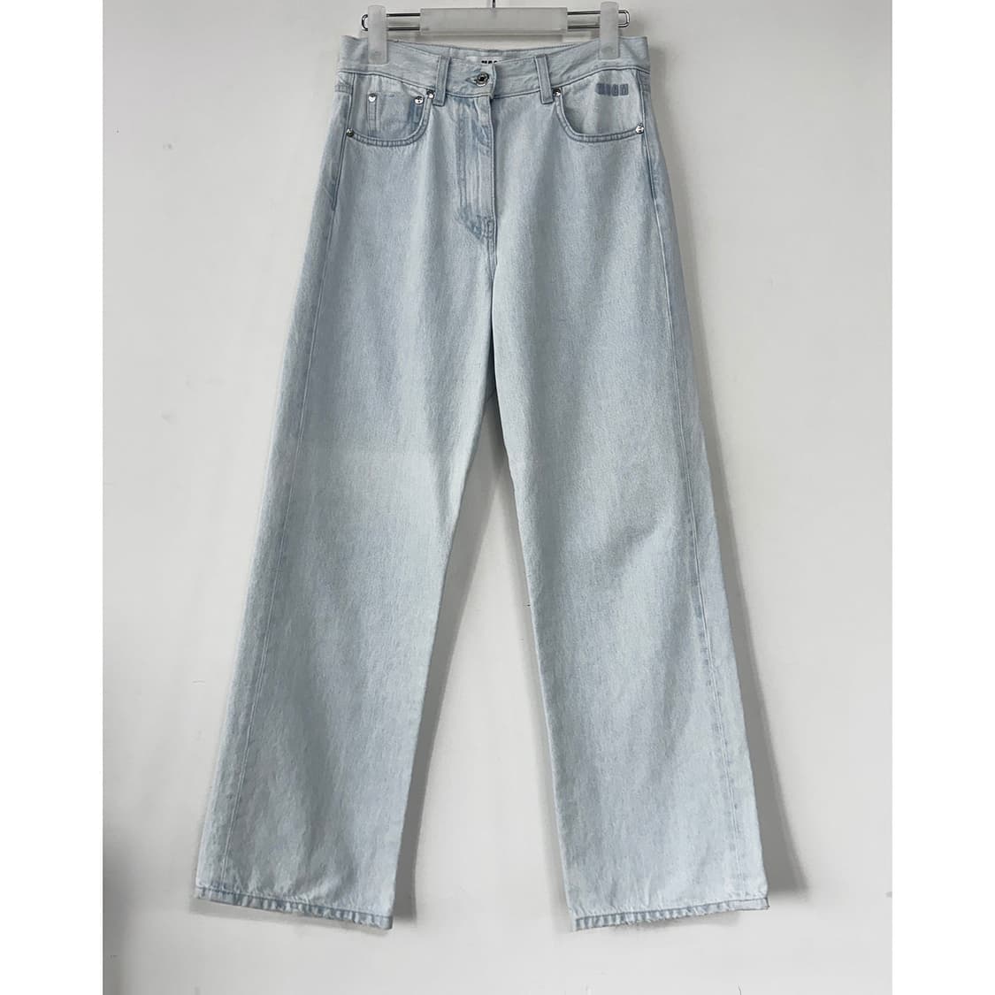 MSGM 23 로고 라이트 데님 팬츠 상품이미지3