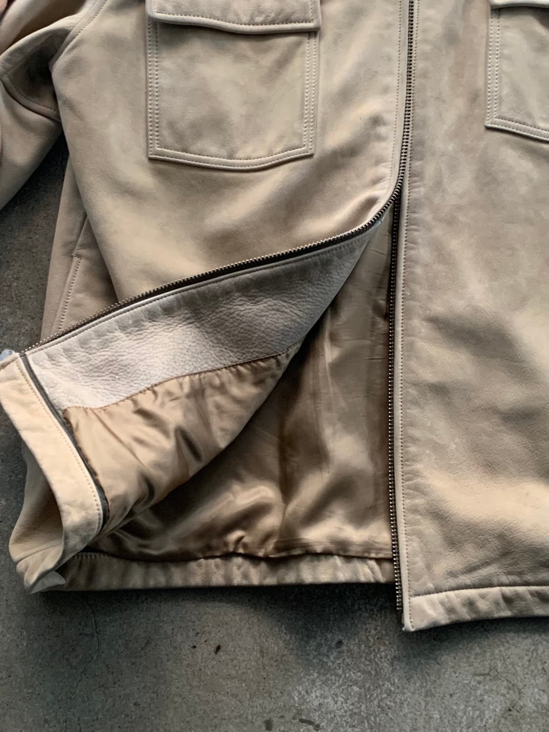 2000s 초반 올드 갭 레더 자켓 상품이미지8