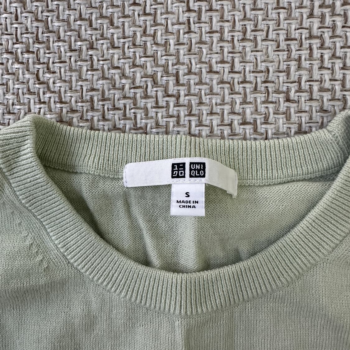 S 유니클로 립 니트 반팔 0410D 상품이미지2