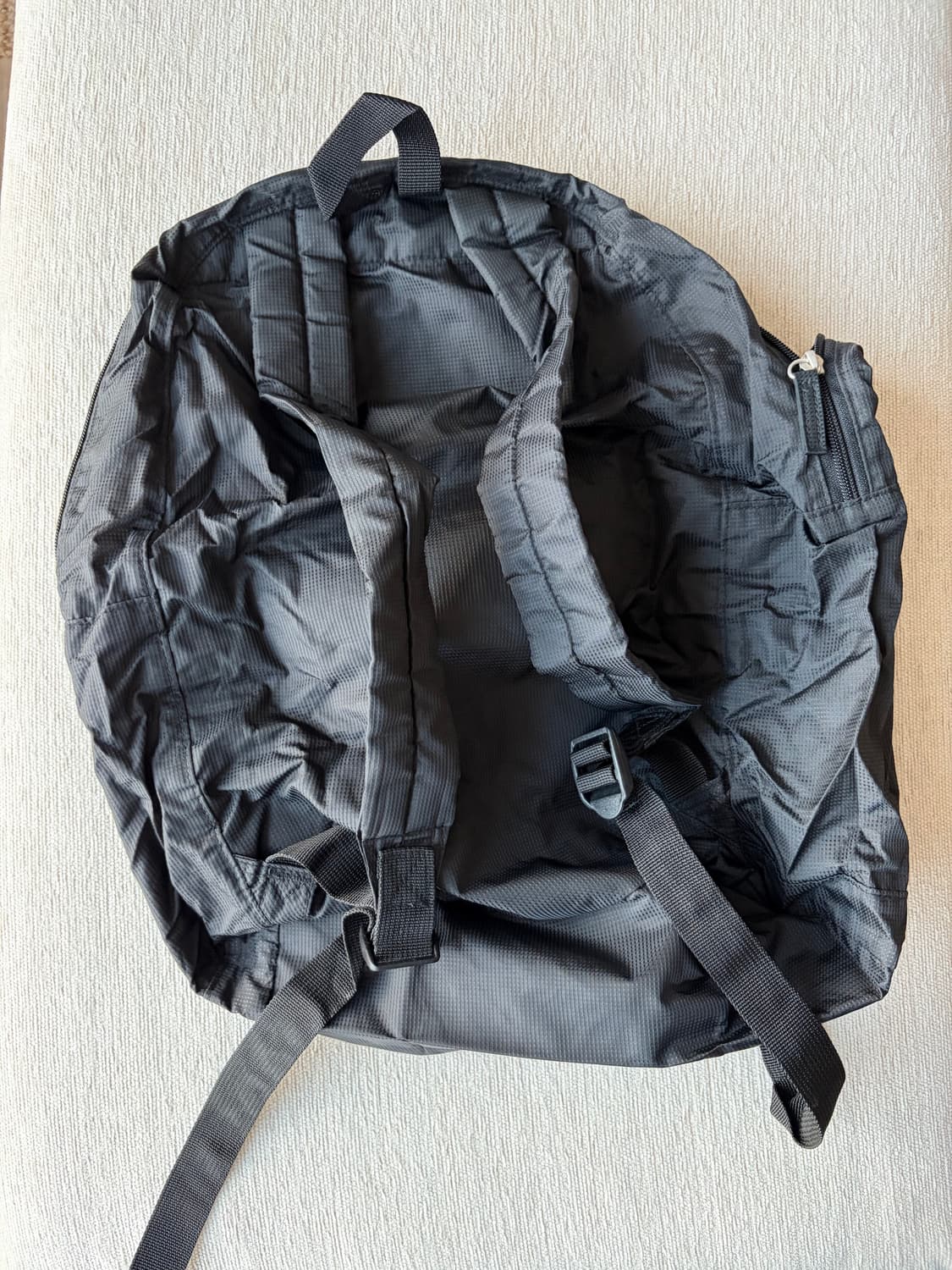 무인양품 (MUJI) 휴대용 접이식 백팩 검정색 상품이미지3