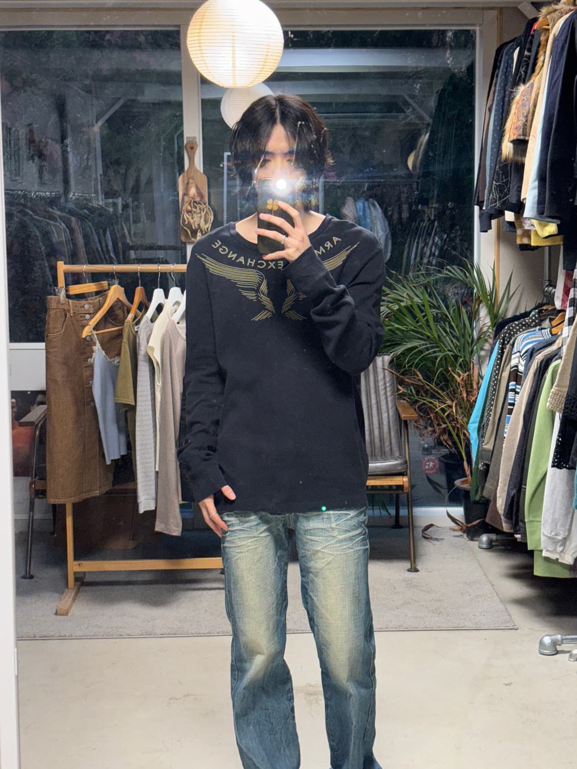 아르마니 익스체인지 와플 롱슬리브 상품이미지3