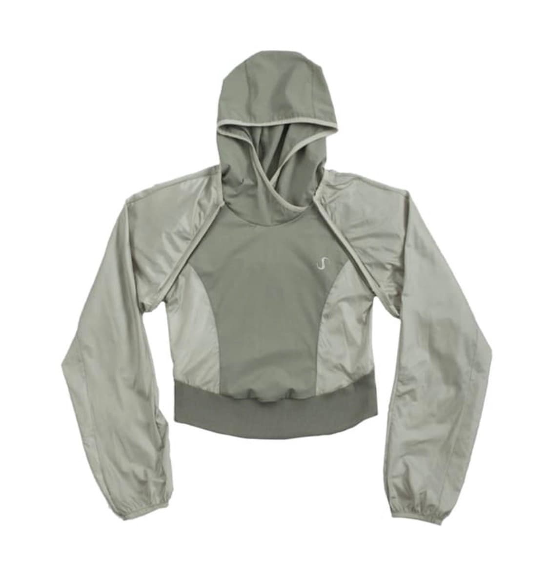 오호스 2-way Hoodie Bolero / Khaki 상품이미지1