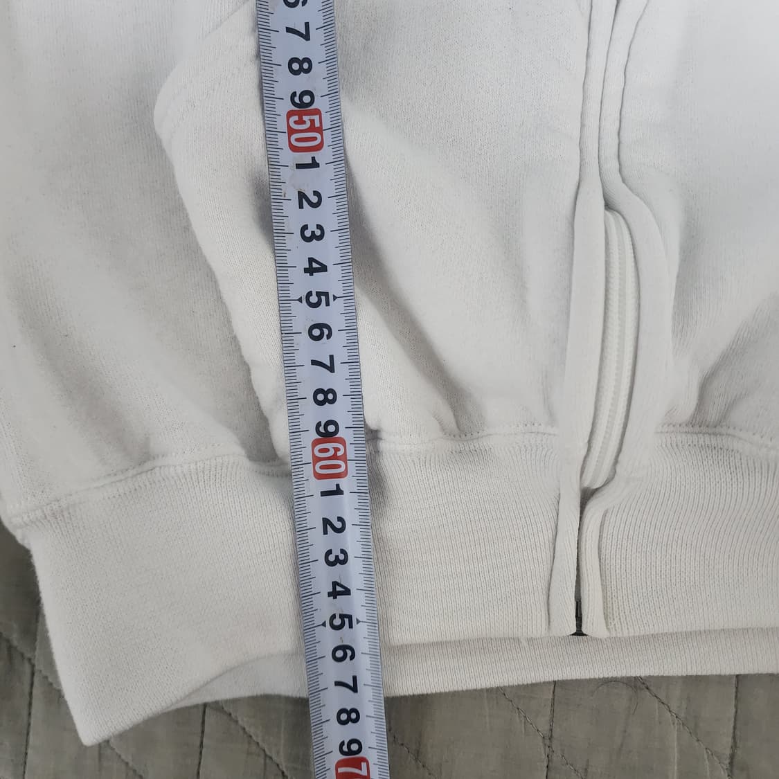 [XL] 90s 빈티지 러셀 애슬레틱 후드집업 화이트 상품이미지9