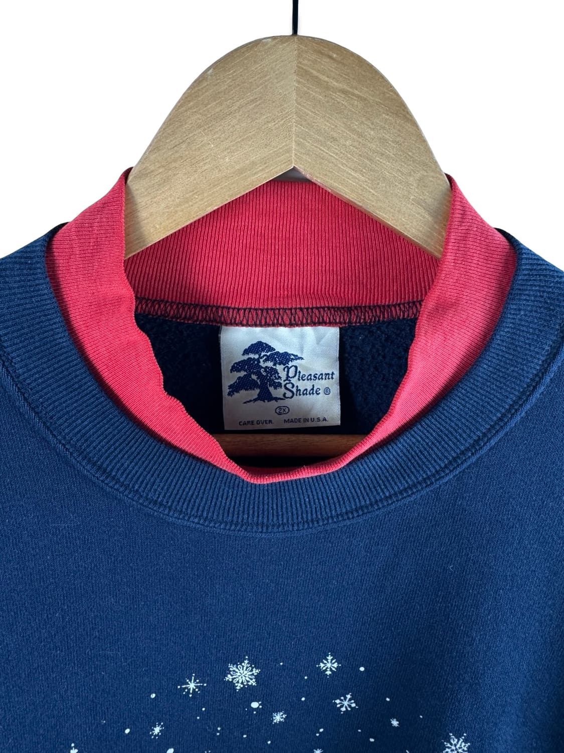 90S 미국제조 LET IT SNOW 프린팅 스웻셔츠2328 상품이미지5