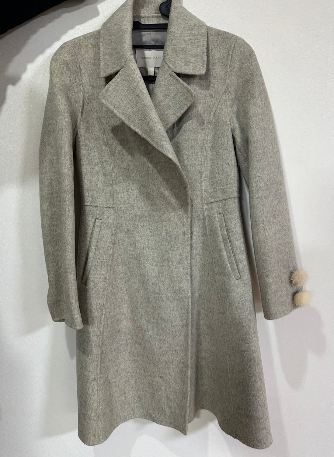 플라스틱 아일랜드 울90 코트 상품이미지1