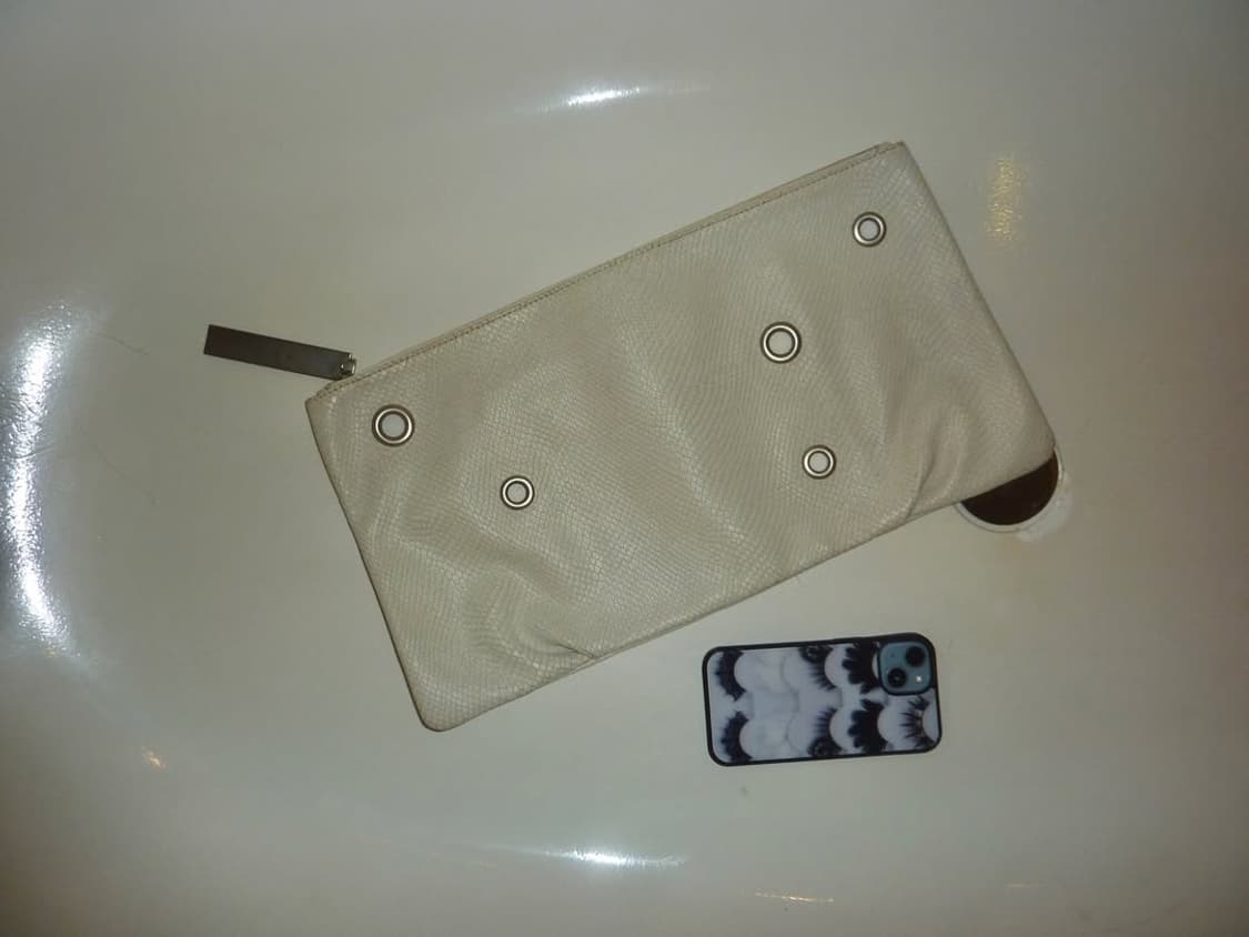 White eyelet clutchbag 상품이미지3