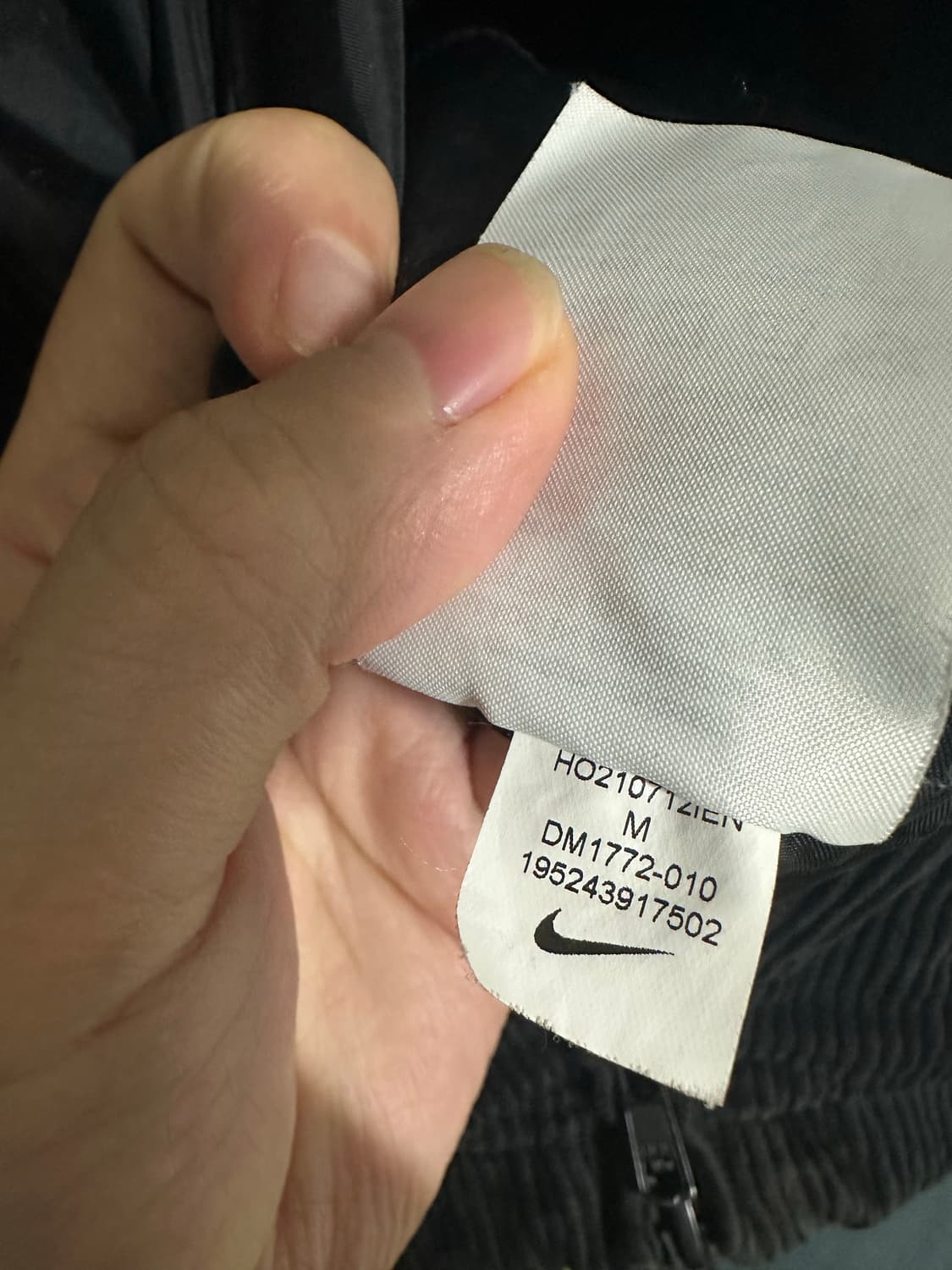 슈프림 x 나이키 아크 코듀로이 후드 자켓 블랙 M 상품이미지5