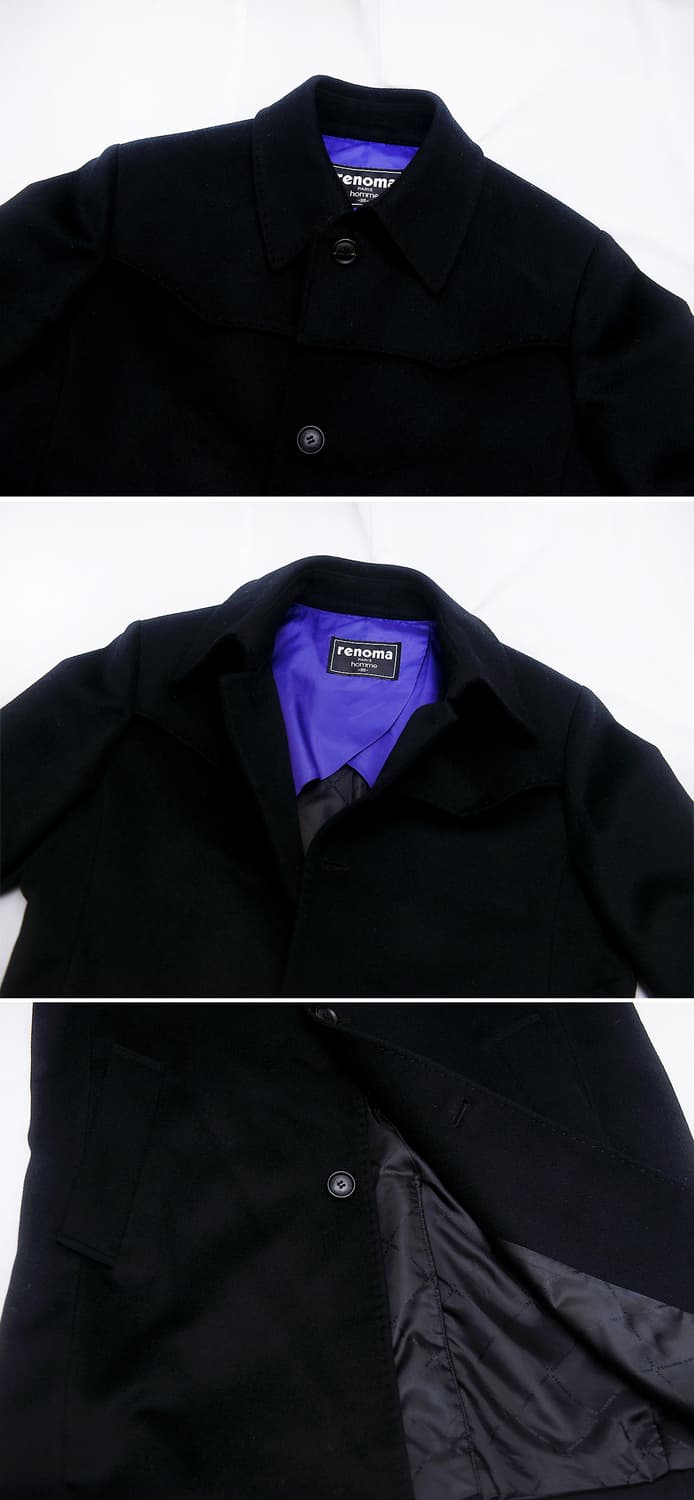 레노마 파리 옴므 퓨어 캐시미어 싱글 발마칸 트렌치 코트 (100+) 상품이미지4