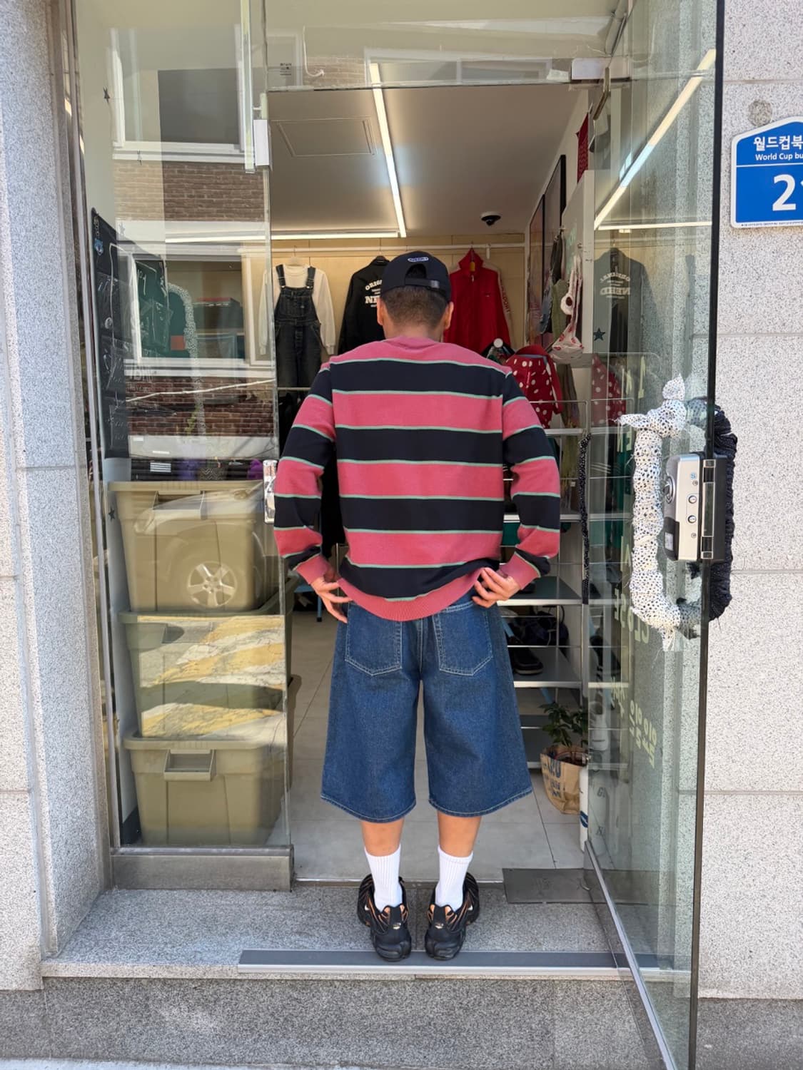 SUPREME stripe twill crewneck 상품이미지8