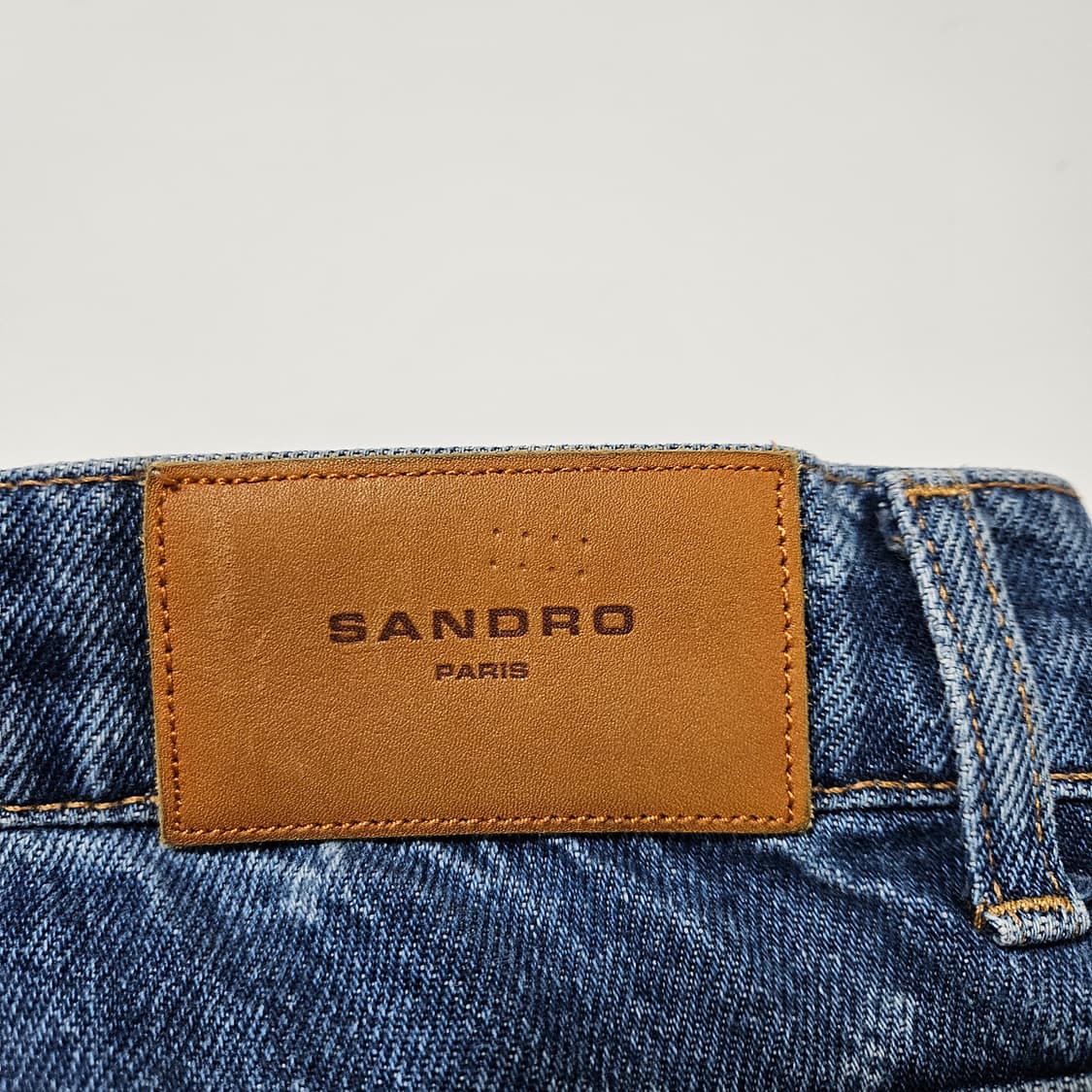 산드로 로고 데님 팬츠[32~33] 상품이미지5