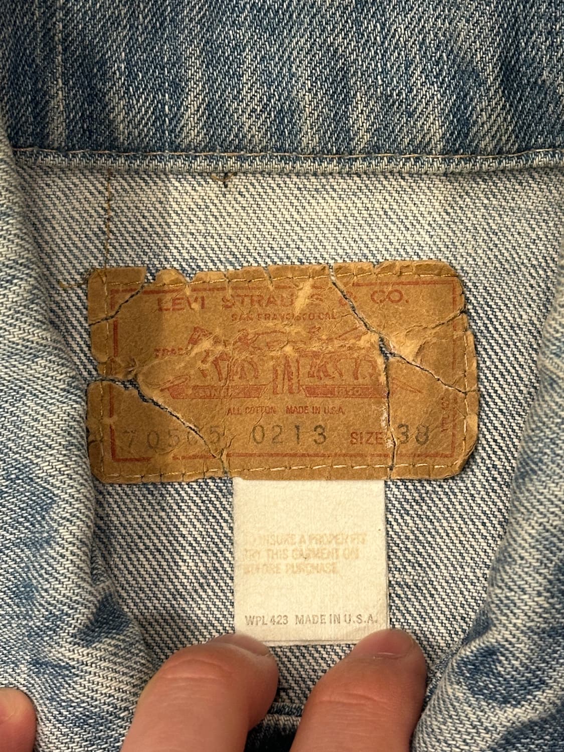 1980s Levis Trucker jacket III USA M 상품이미지6