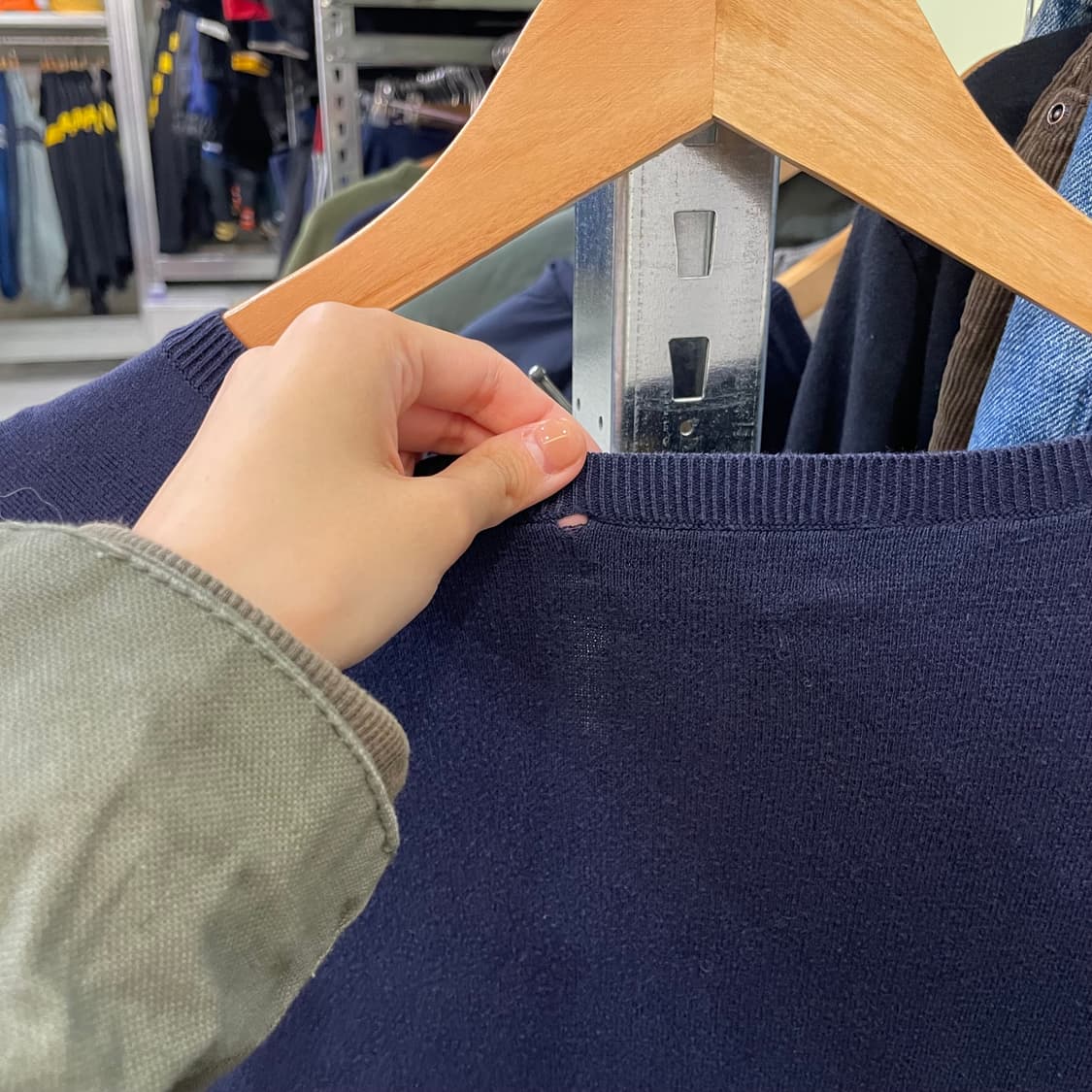 (L) POLO 폴로 랄프로렌 피마코튼 브이넥 니트  상품이미지9