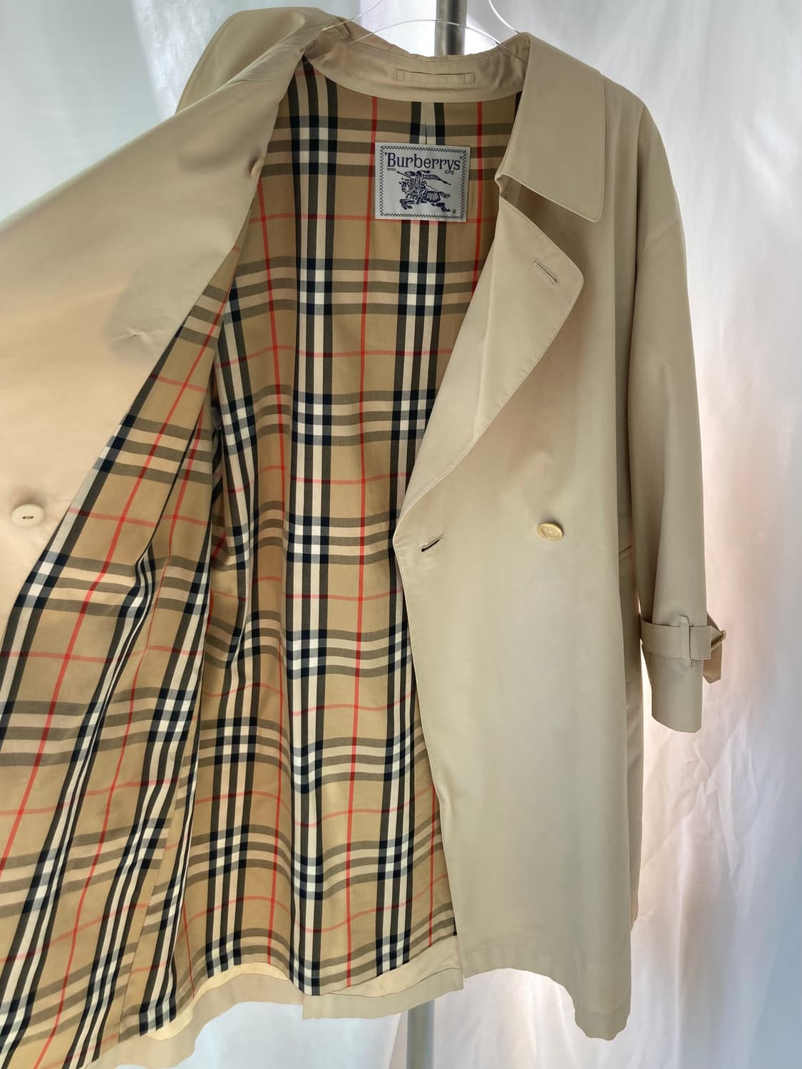 정품) 버버리 클래식 여성 트렌치 코트 베이지 상품이미지8