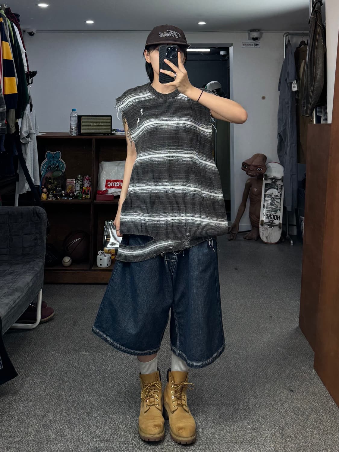 루단 블리치 스트라이프 베스트 상품이미지9