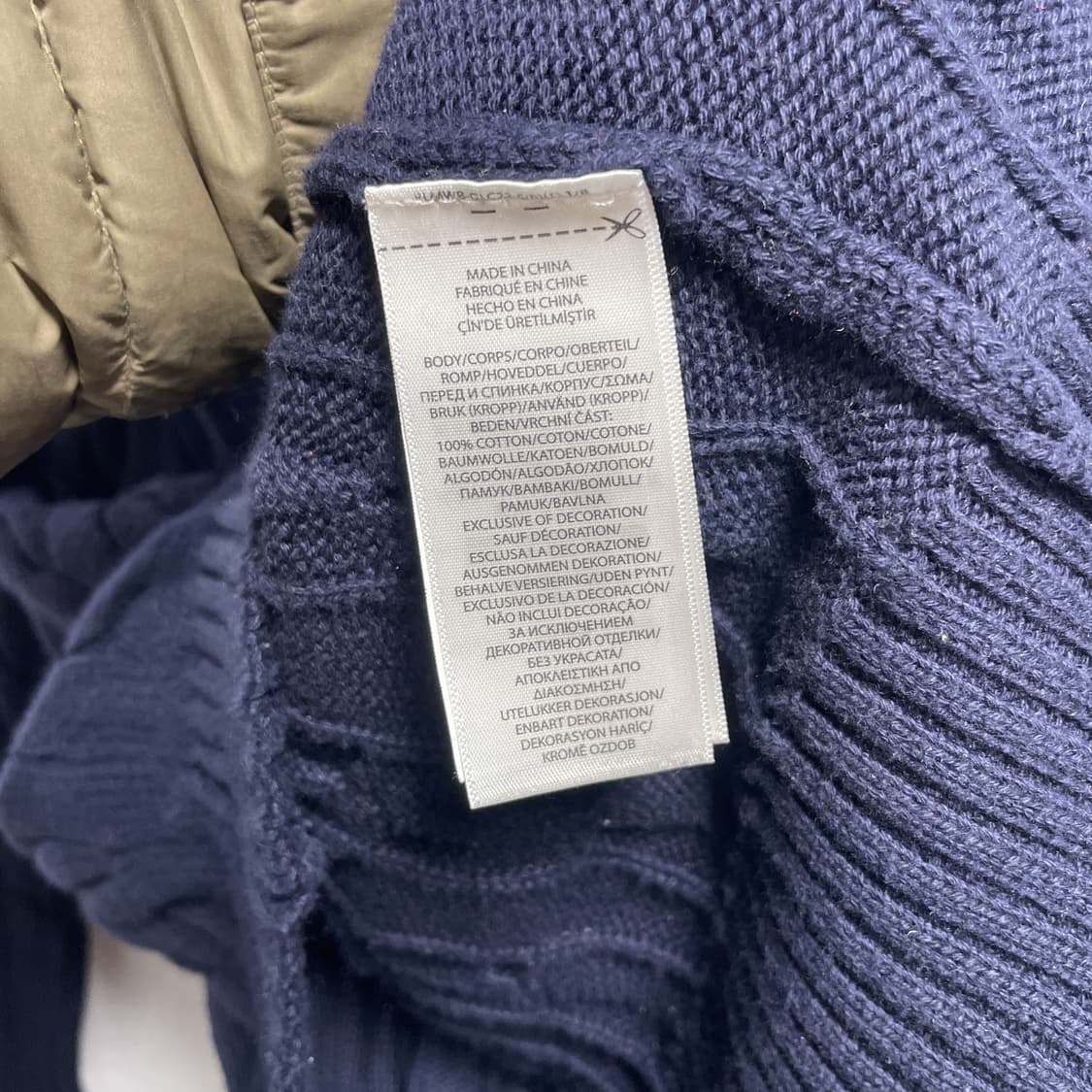 폴로 랄프로렌 네이비 꽈배기 니트 M 상품이미지5