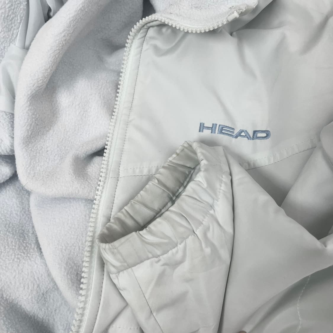 일본빈티지 HEAD 헤드 소다맛 청량 시나모롤깔 아방핏 기모 바람막이 상품이미지3