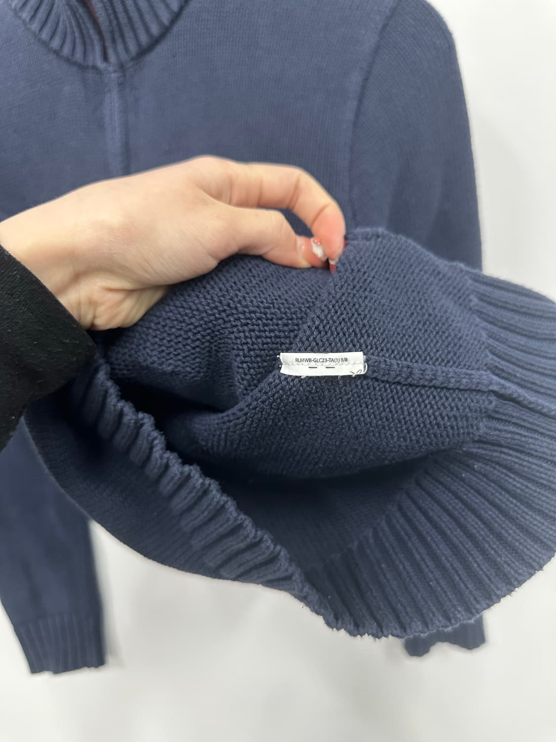 폴로 네이비 니트집업  상품이미지4