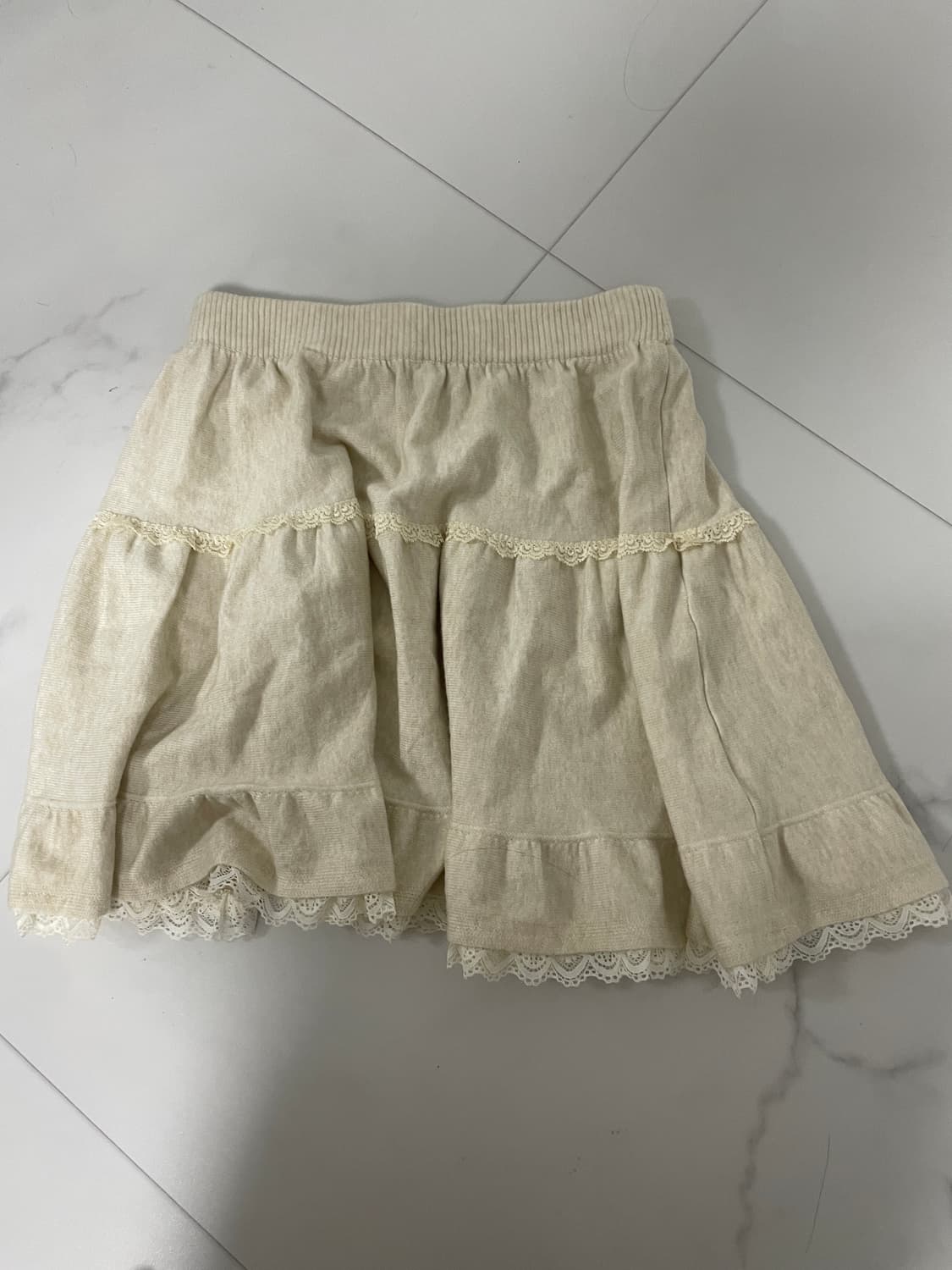 !!베이지 색상!! 김아홉 미디 니트스커트 상품이미지3