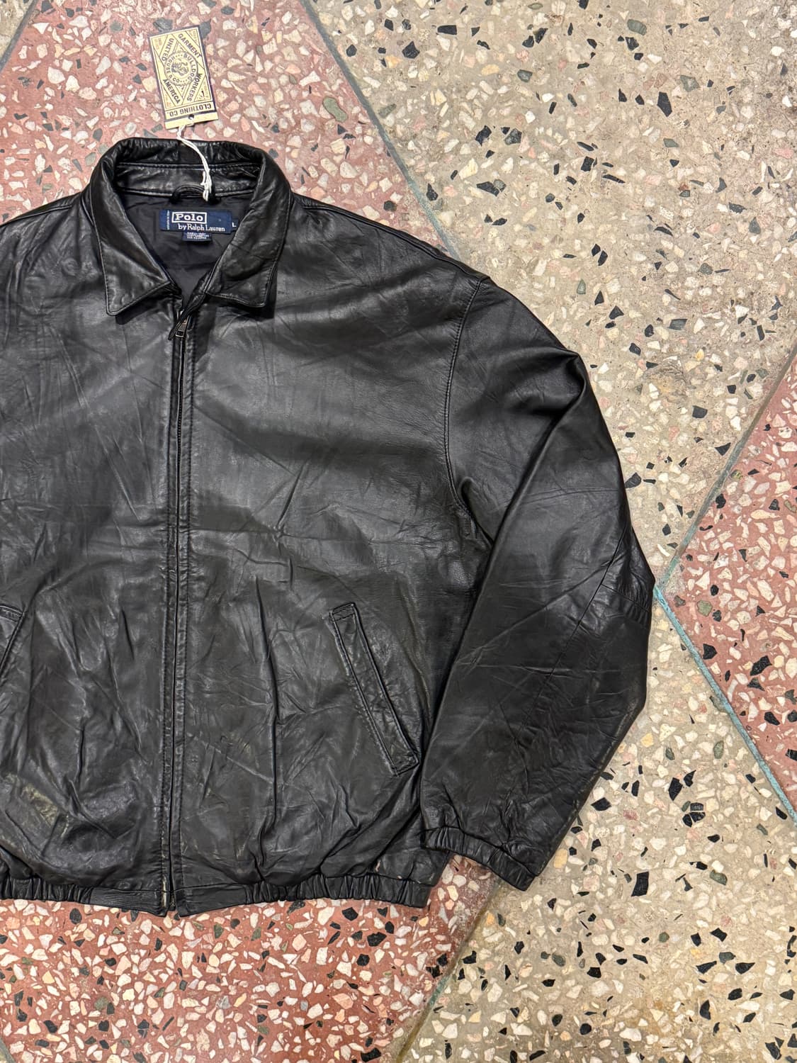 폴로 랄프로렌 맥스웰 레더 자켓 (L) 상품이미지5