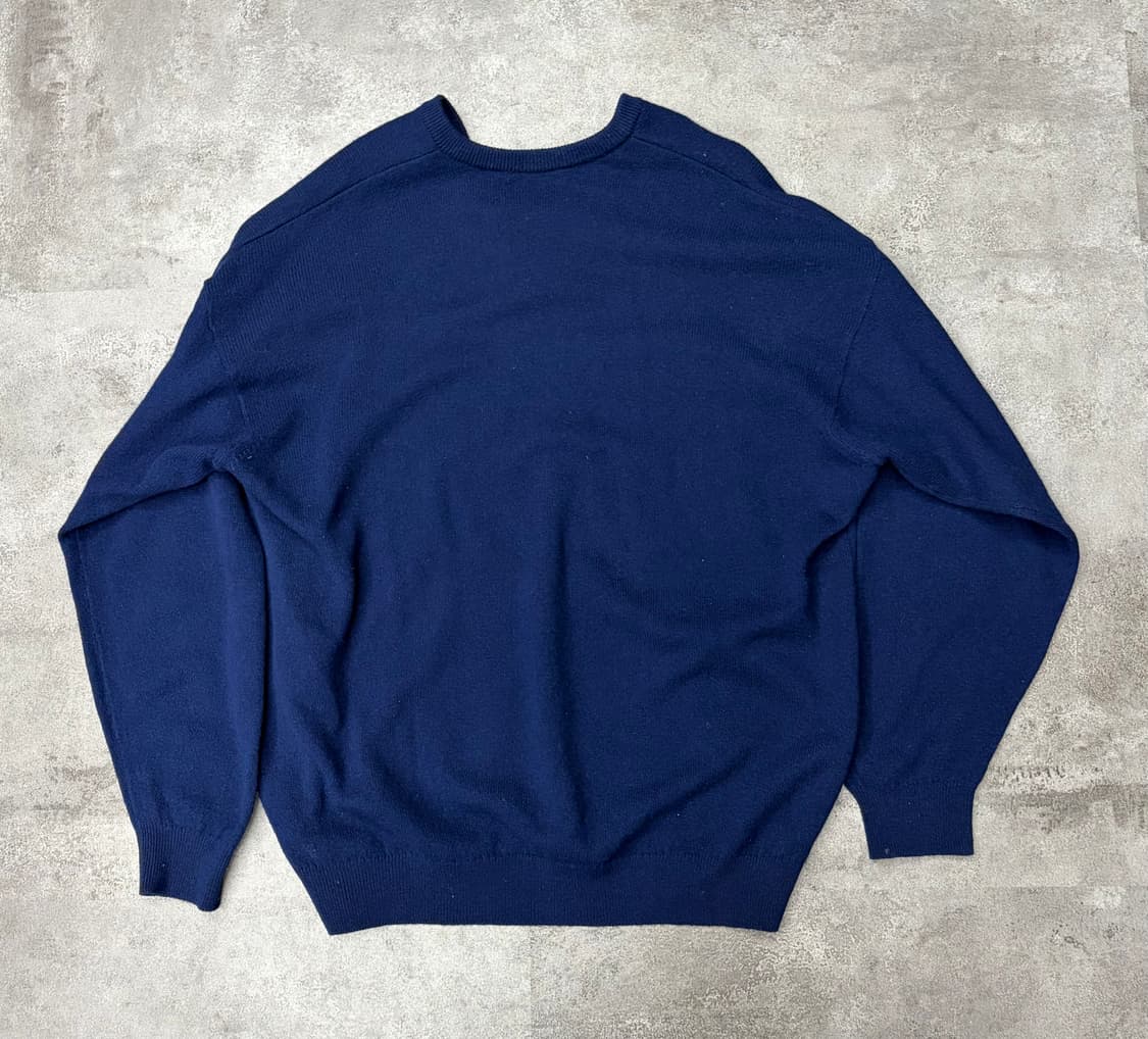 버버리 골프 네이비 V넥 니트 XXL 상품이미지6