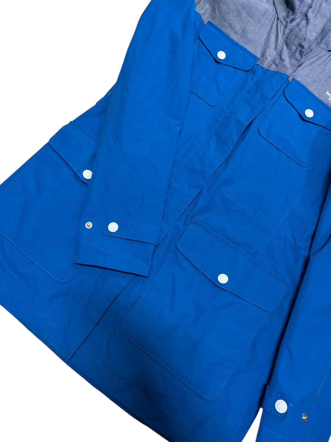 90s 빈티지 노스페이스 블루 바람막이 미디 상품이미지4