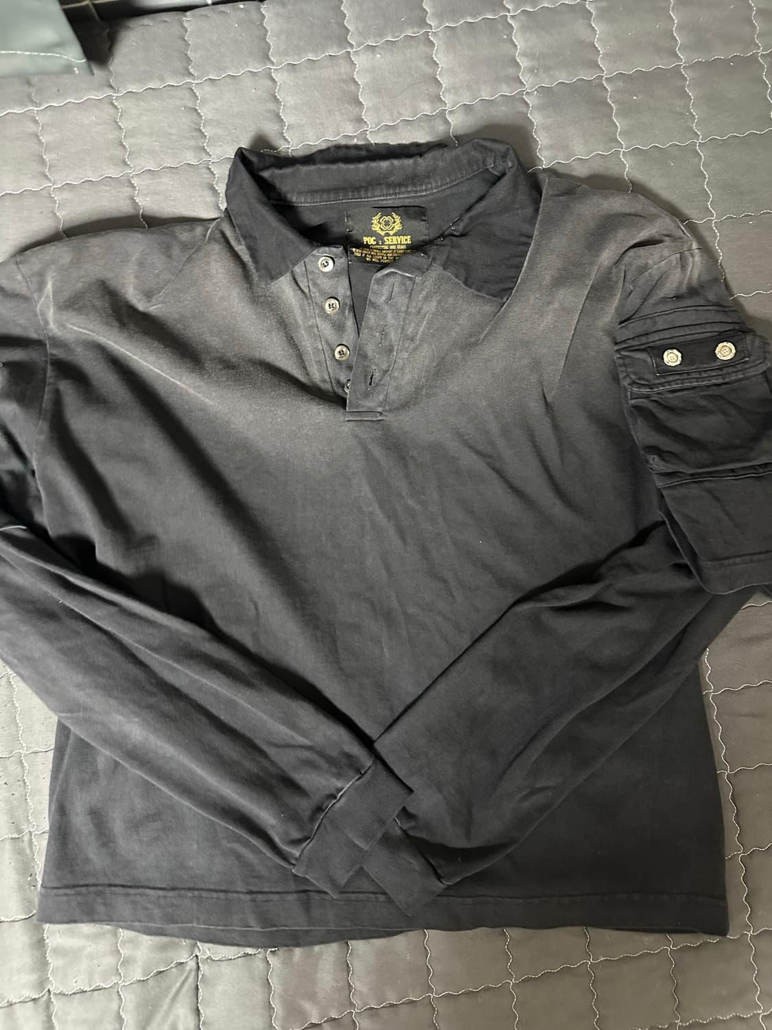 포그서비스 밀리터리 레이어드 슬리브 블랙 1size black 상품이미지1