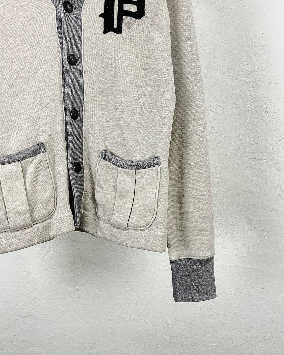 폴로 랄프로렌 투 컬러 숄카라 더블 포켓 스웨트 가디건 상품이미지5