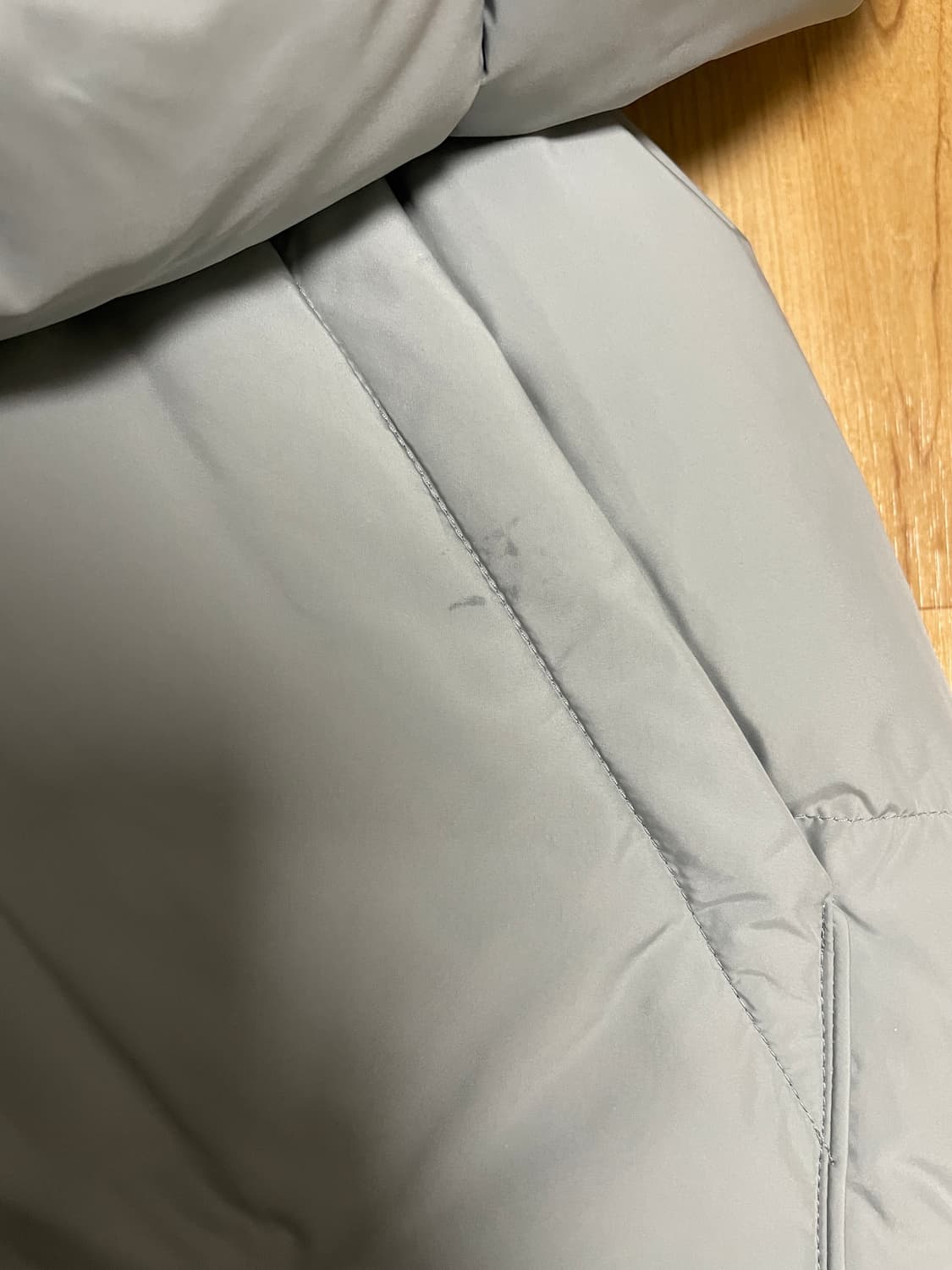 하시에 패딩 헤비 덤플링 다운 블루그레이 S 상품이미지8