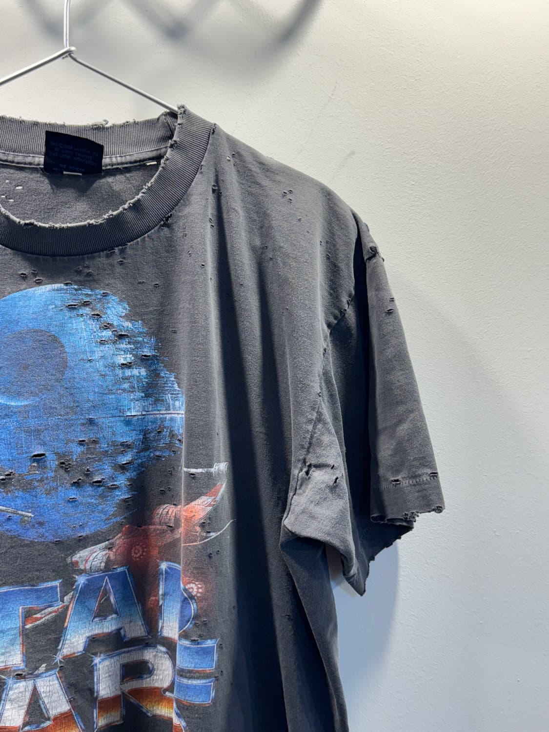 90s star wars movie merch faded t shirt 상품이미지3