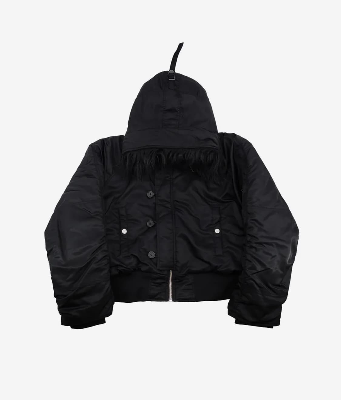 [2] 선데이오프클럽 퍼 후드 봄버 자켓 상품이미지1