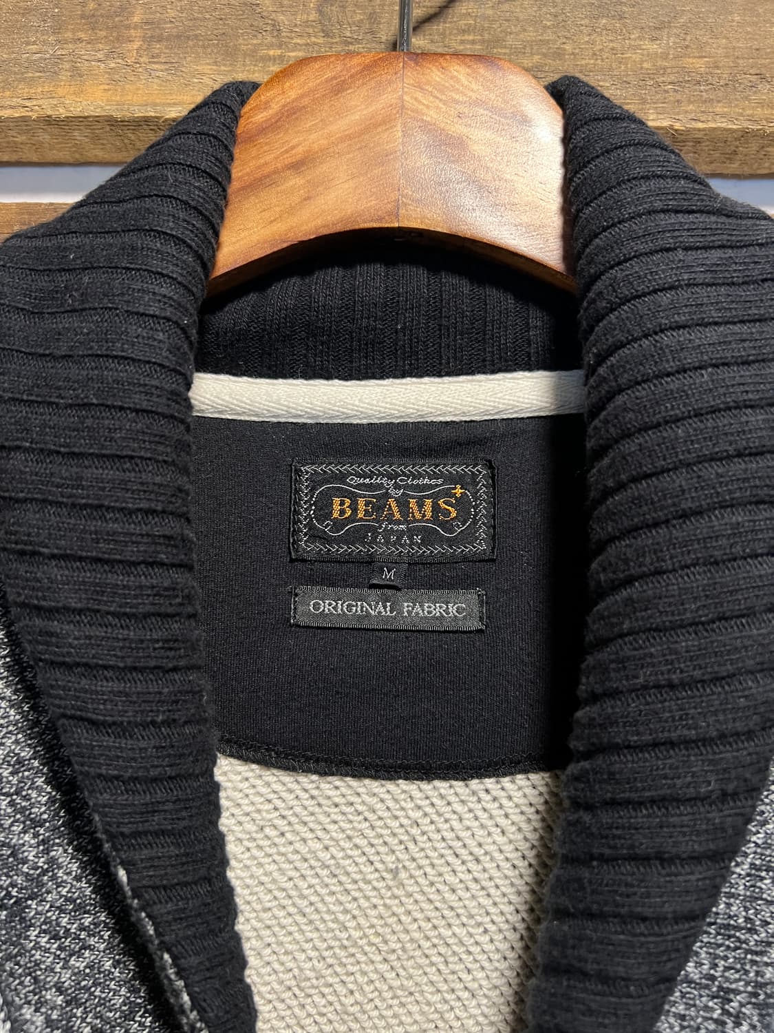 [M]BEAMS PLUS 빔즈 ORIGINAL FABRIC 니트 가디건 상품이미지2