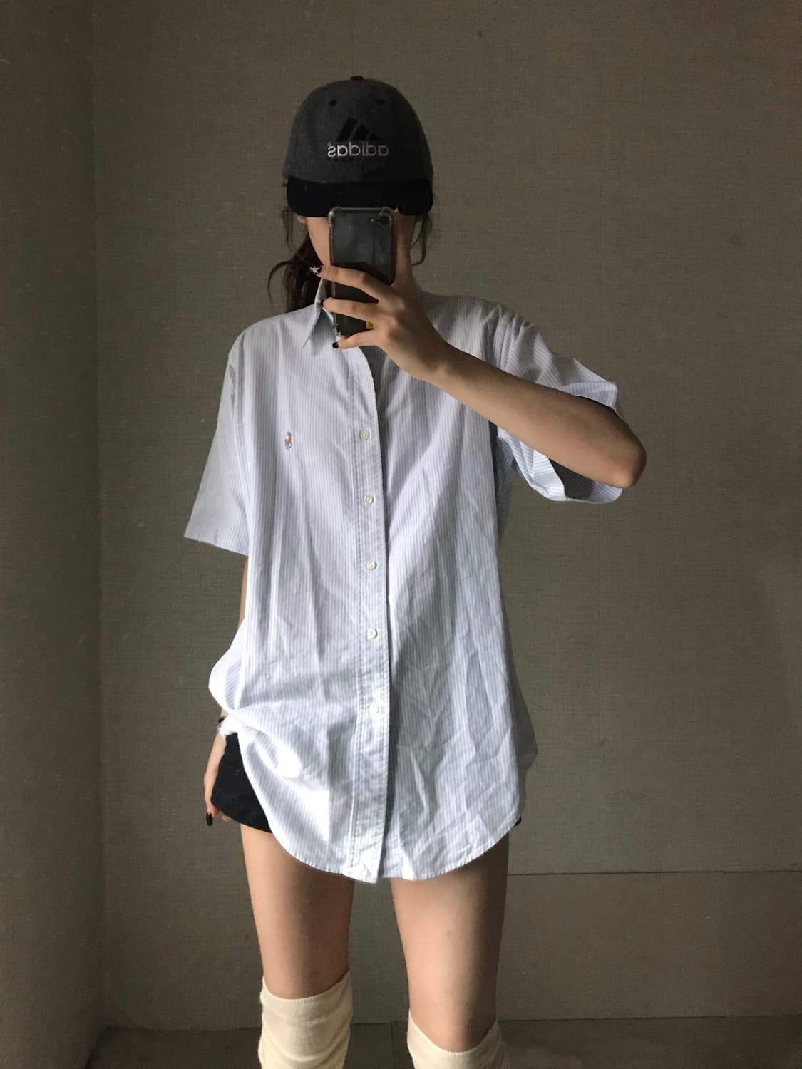 폴로 연하늘 반팔 셔츠 상품이미지3