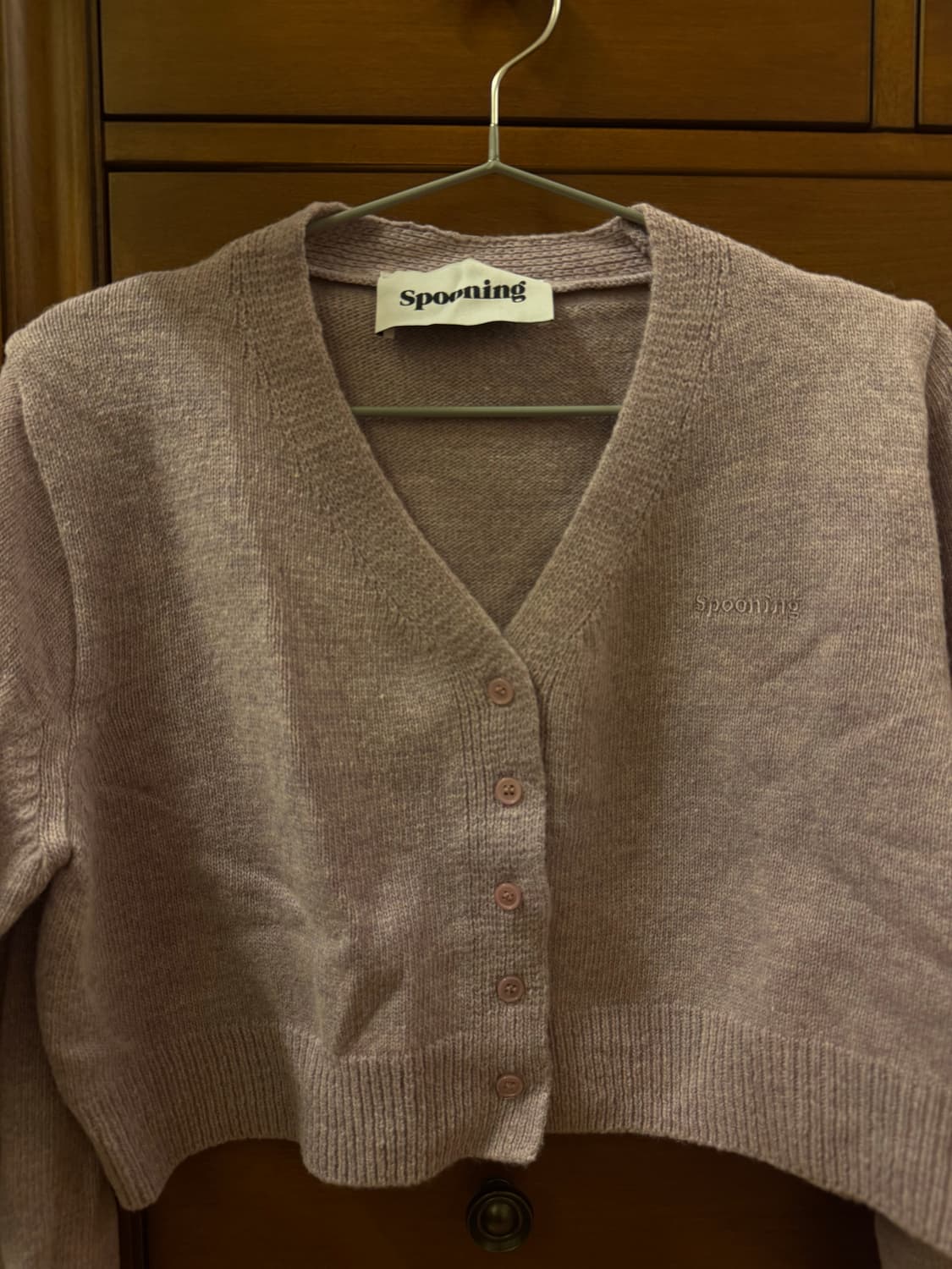 스푸닝(현 글로니) scoop cardigan 가디건 연보라색상 상품이미지2