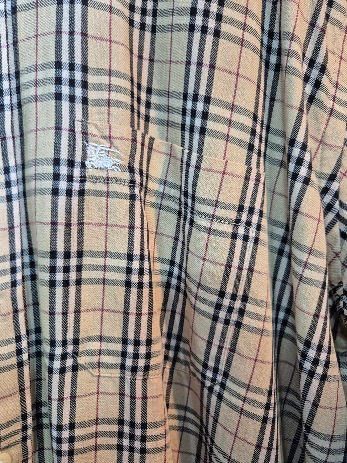 체크 반팔 셔츠 XL 상품이미지5