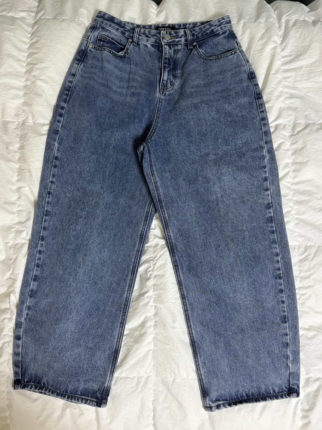 TOFFEE 벌룬핏 데님 와이드 팬츠 상품이미지2