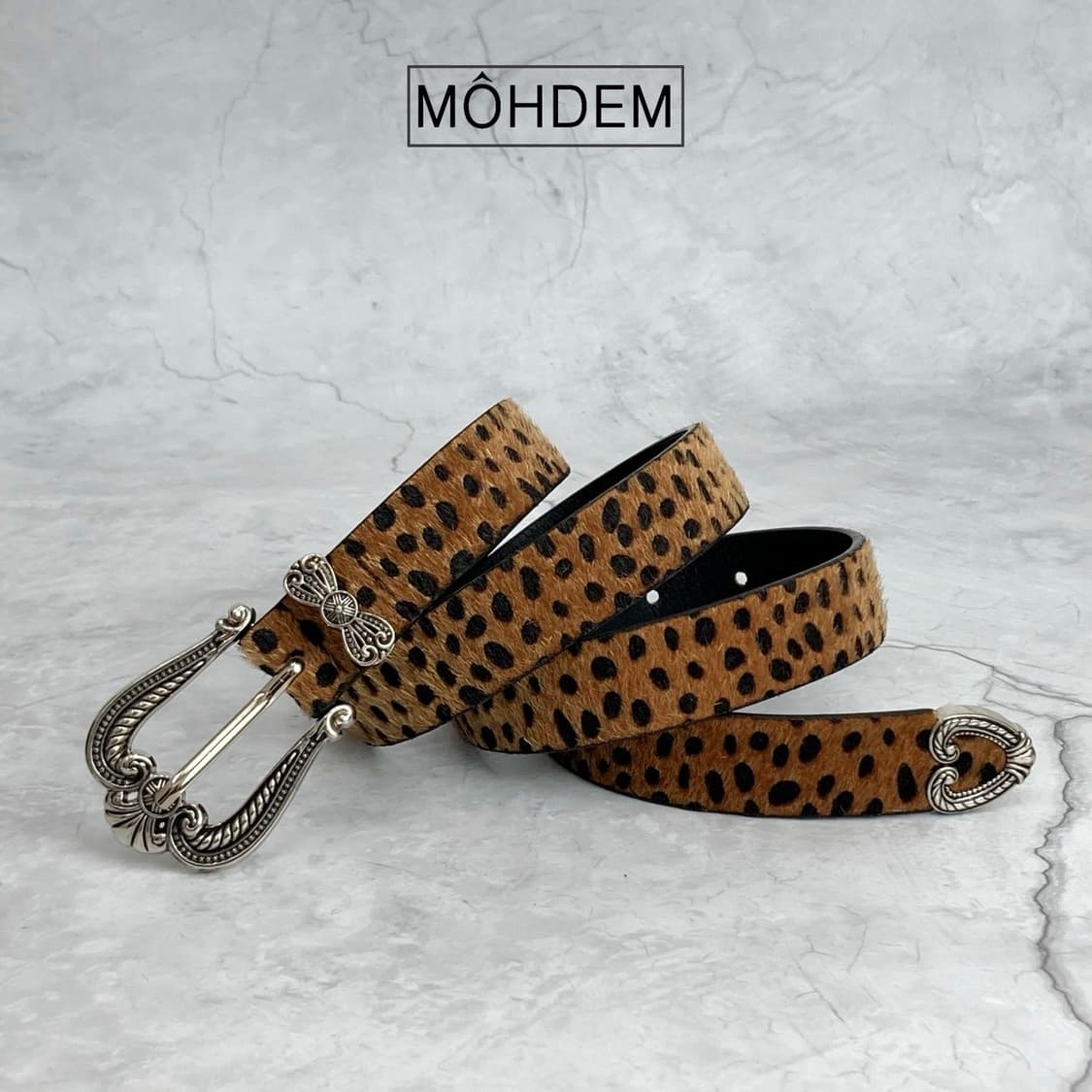 [Unisex] 레오파드 호피 송치털 벨트 상품이미지5