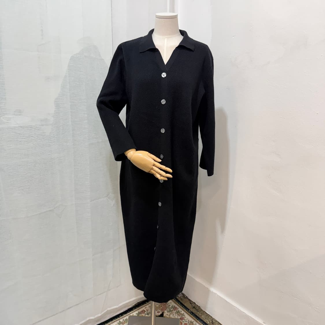 브런치 카라 블랙니트원피스 롱원피스 롱드레스 3871 상품이미지1