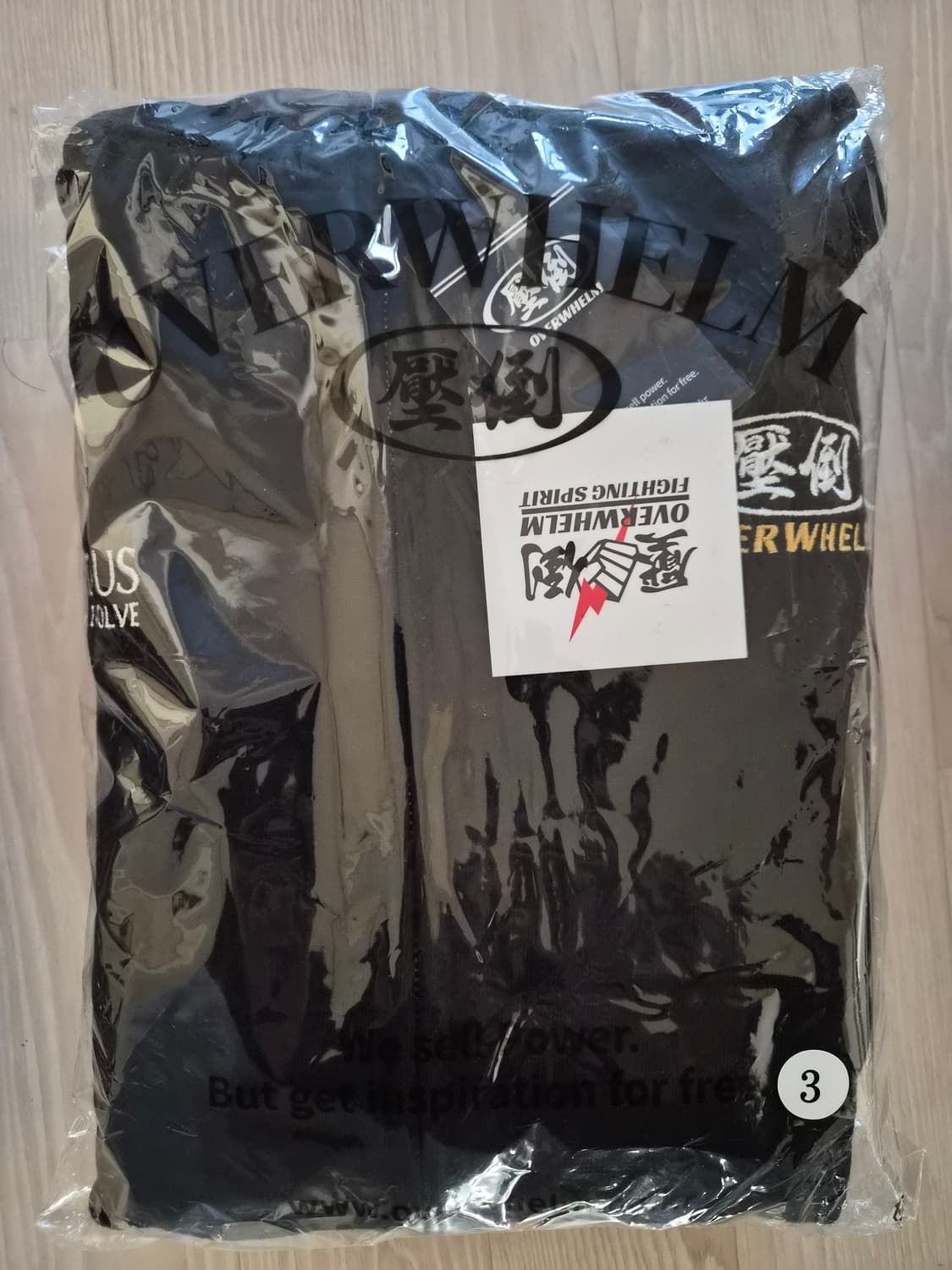 압도 블랙컴뱃 후드집업 3사이즈 새상품  상품이미지5