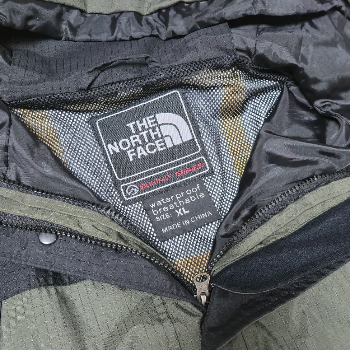 XL)노스페이스 카키 써밋 고어텍스 바람막이 상품이미지3