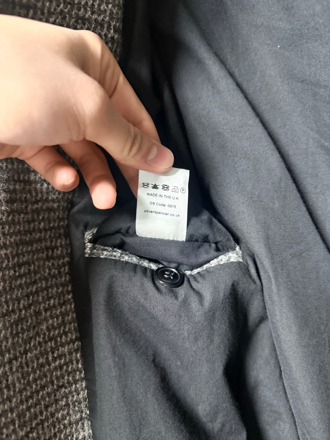 올리버스펜서 트위드 코트 영국 제조 상품이미지6