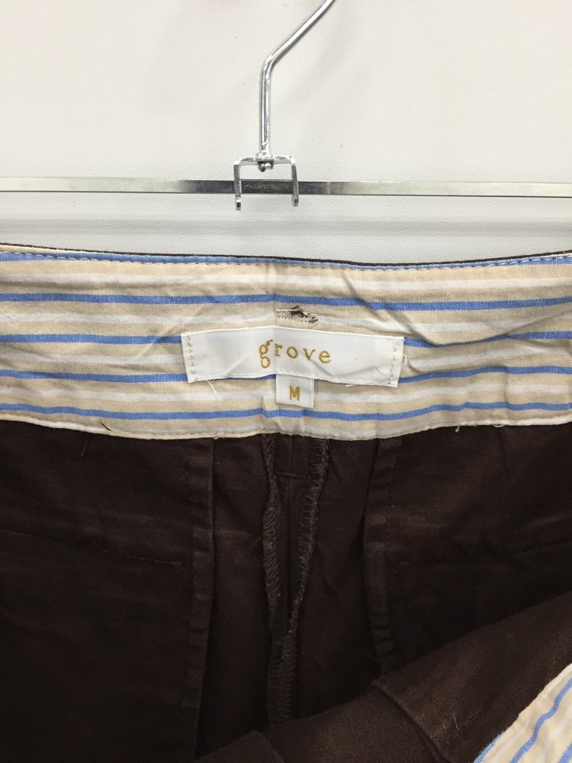 'Grove' Brown Cotton Shorts 상품이미지7