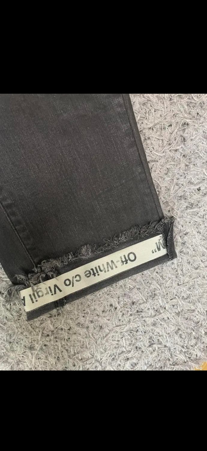[36]106.오프화이트 코팅진 블랙 (Offwhite denim) 상품이미지3