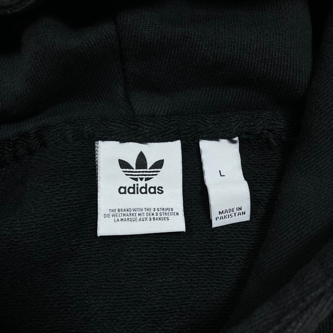 아디다스 스펠아웃 라인 블랙 후드티 상품이미지3