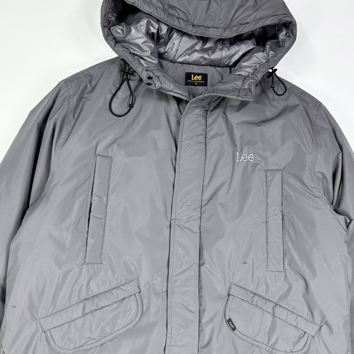Lee (리) 이니셜 차콜 롱패딩 점퍼 (실측 L) 상품이미지2