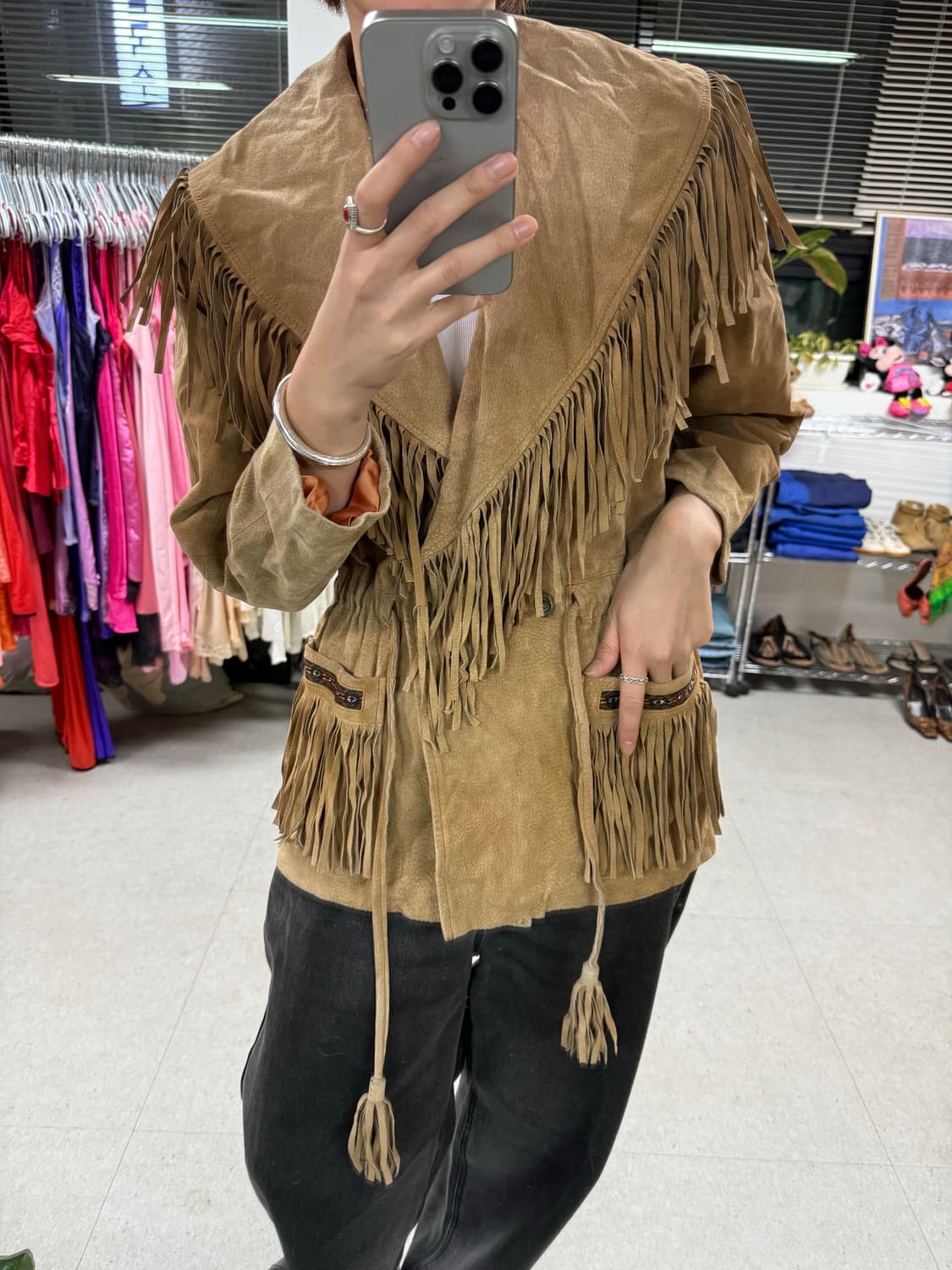 Vintage scully fringe jacket 프린지자켓 상품이미지4