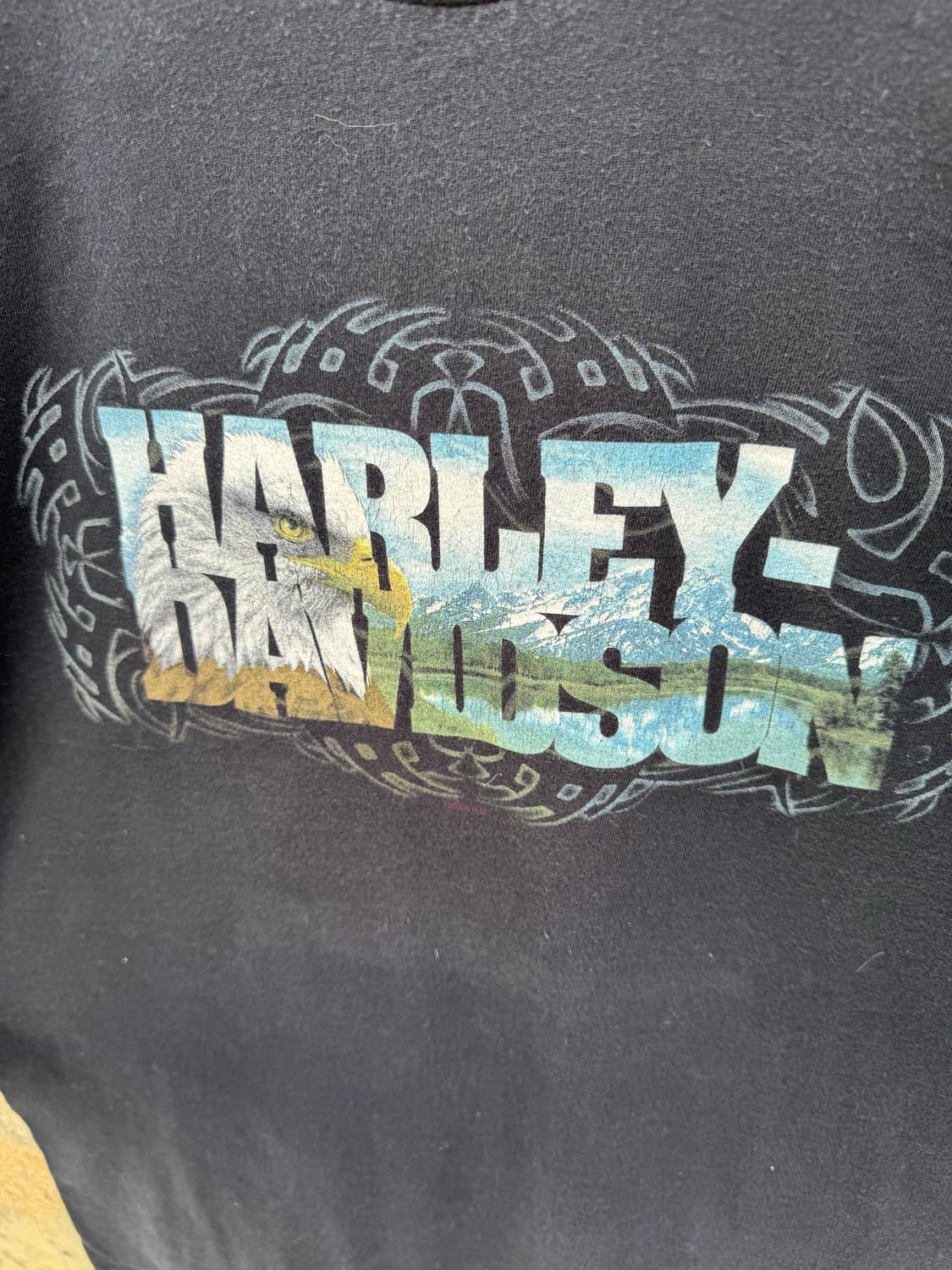 00s 할리데이비슨 빈티지 2005 usa 프린팅 반팔 티셔츠 xl 상품이미지3