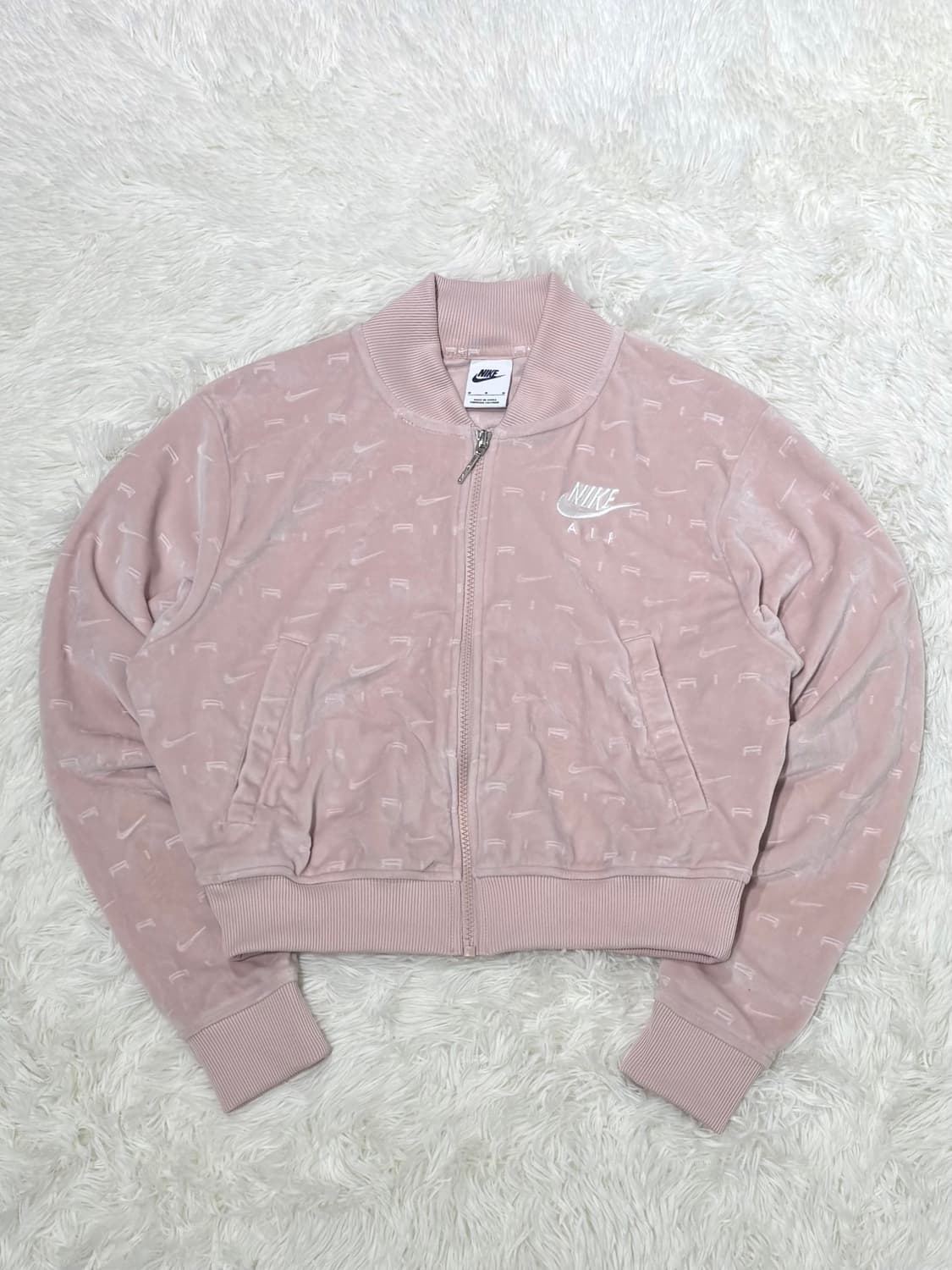 나이키 벨루어 크롭 핑크 트랙탑 상품이미지4