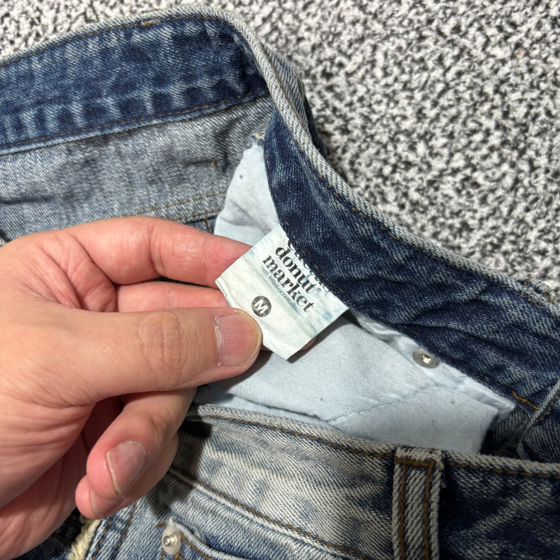 캑터스도넛마켓 프린지 데미지 데님 팬츠 (M) 상품이미지4